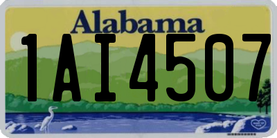 AL license plate 1AI4507