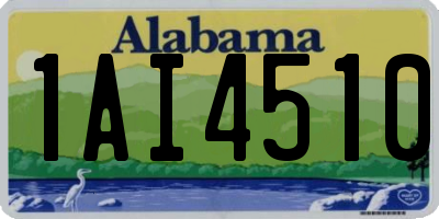 AL license plate 1AI4510