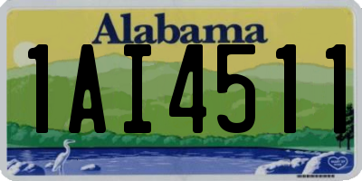 AL license plate 1AI4511