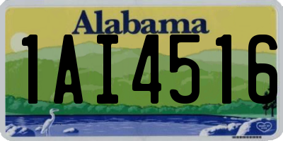 AL license plate 1AI4516