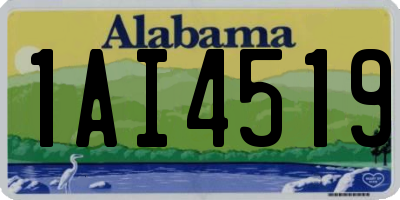 AL license plate 1AI4519