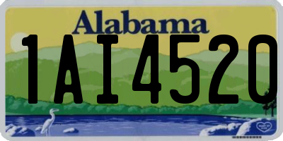 AL license plate 1AI4520