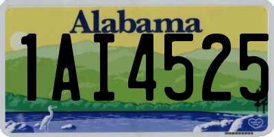AL license plate 1AI4525