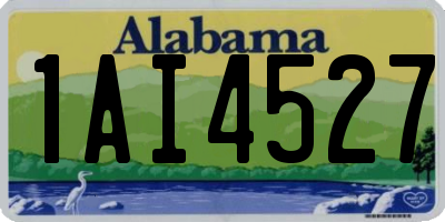 AL license plate 1AI4527