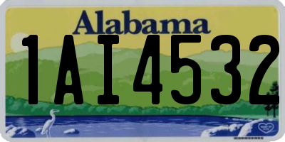 AL license plate 1AI4532