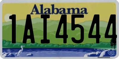 AL license plate 1AI4544
