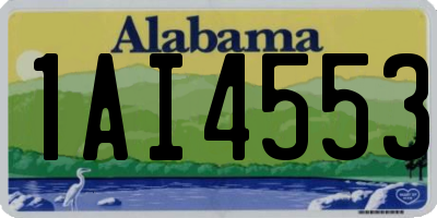 AL license plate 1AI4553