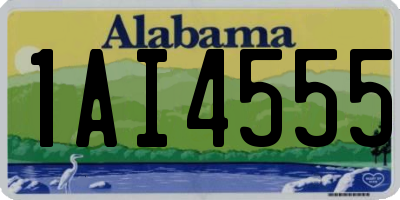 AL license plate 1AI4555