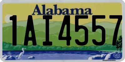 AL license plate 1AI4557