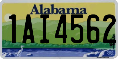 AL license plate 1AI4562