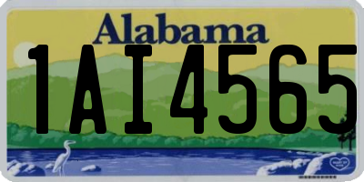 AL license plate 1AI4565