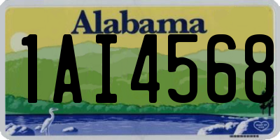 AL license plate 1AI4568
