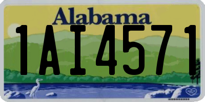 AL license plate 1AI4571