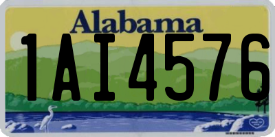 AL license plate 1AI4576