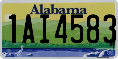 AL license plate 1AI4583