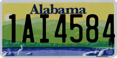 AL license plate 1AI4584