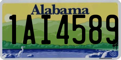 AL license plate 1AI4589
