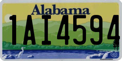 AL license plate 1AI4594