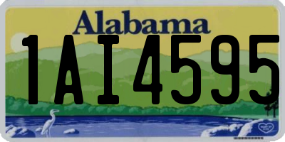 AL license plate 1AI4595