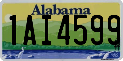 AL license plate 1AI4599