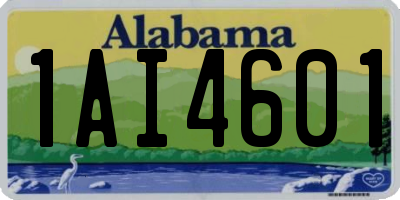 AL license plate 1AI4601