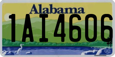 AL license plate 1AI4606
