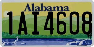 AL license plate 1AI4608