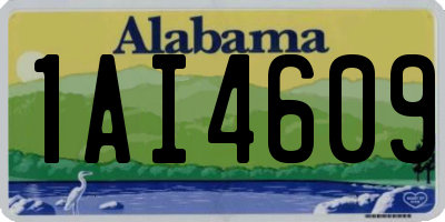 AL license plate 1AI4609