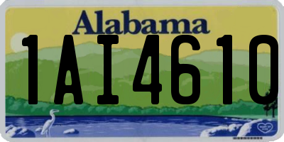 AL license plate 1AI4610