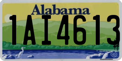 AL license plate 1AI4613