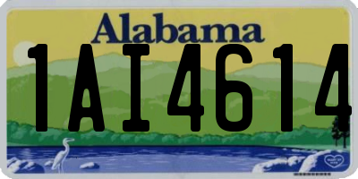 AL license plate 1AI4614