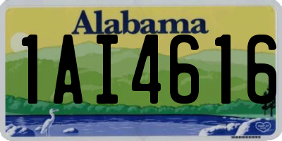 AL license plate 1AI4616
