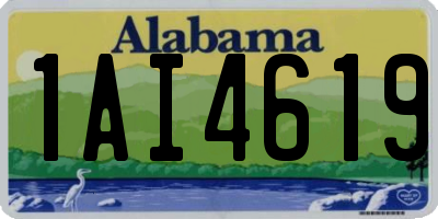 AL license plate 1AI4619