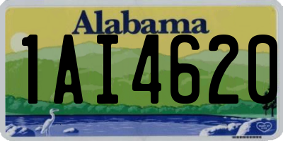AL license plate 1AI4620