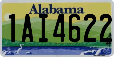 AL license plate 1AI4622