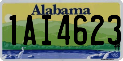 AL license plate 1AI4623