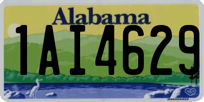 AL license plate 1AI4629