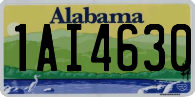 AL license plate 1AI4630