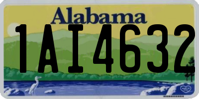 AL license plate 1AI4632