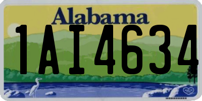 AL license plate 1AI4634