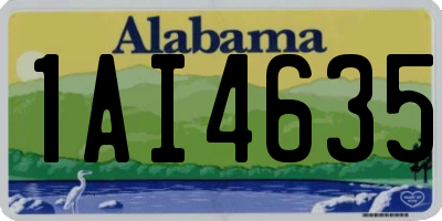 AL license plate 1AI4635