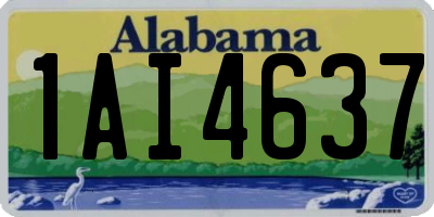 AL license plate 1AI4637