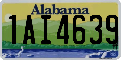 AL license plate 1AI4639
