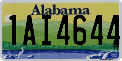 AL license plate 1AI4644