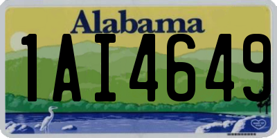 AL license plate 1AI4649