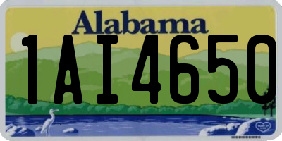 AL license plate 1AI4650