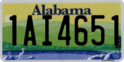 AL license plate 1AI4651