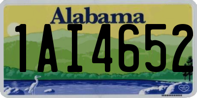 AL license plate 1AI4652