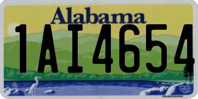 AL license plate 1AI4654