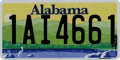 AL license plate 1AI4661